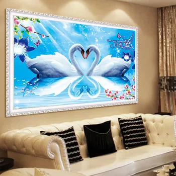 

HUACAN 5d Diy Diamond Painting Swan Animal Diamond Embroidery Sale Full Drill Square Picture Rhinestone Mosaic Decor Home Gift