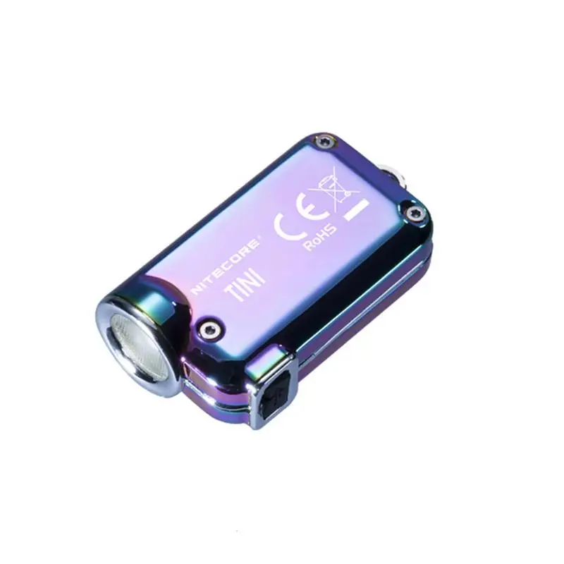 

Kaigelin Mini LED Keychain Flashlight Key Chain USB Rechargeable Portable 400LM 4 Modes Aluminum Alloy Keyring Light