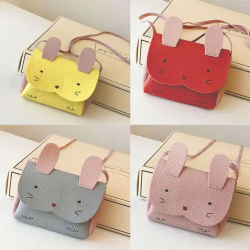 New Rabbit PU Backpack Kid Girls Children Cute Rabbit mini small Wallet Coin Shoulder Messenger Bag