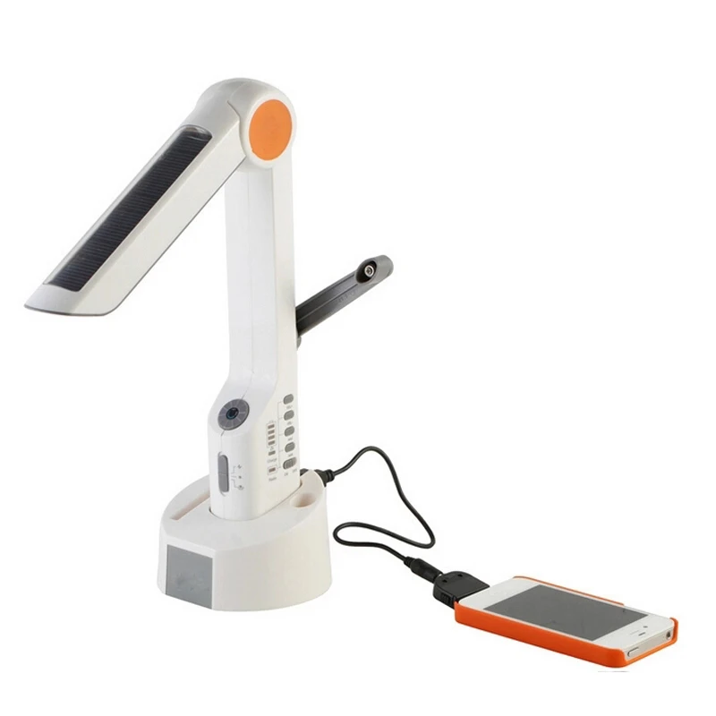 

CLAITE Eye Protection Desk Lamp Solar LED Flashlight Portable Lanterns Multi-function Radio USB Powered Power Bank LED Flashligh
