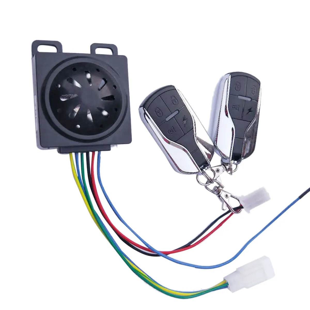 

3Pc Motorcycle Security Alarm System Anti-Theft Horn Alarm Warner With Remote Control Cutting Off Engine Start System