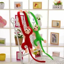 60 см каваи длинные руки хвост обезьяна чучела кукла плюшевые игрушки шторы для сна ребенка, Успокаивающая кукла животного подарки на день рождения