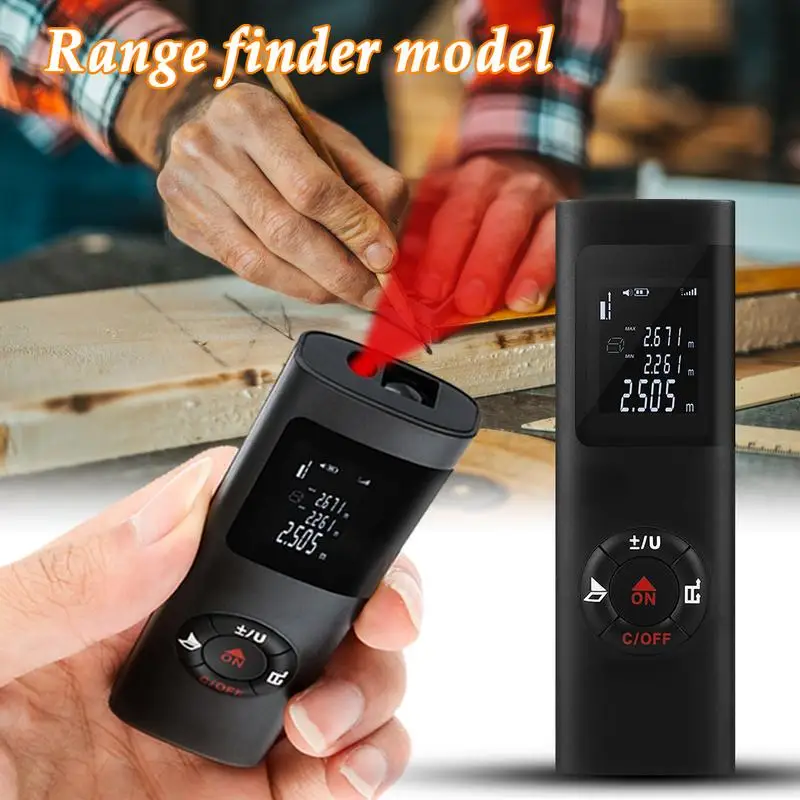 40m USB Charging Pocket Laser Range Finder High Accuracy Distance Meter