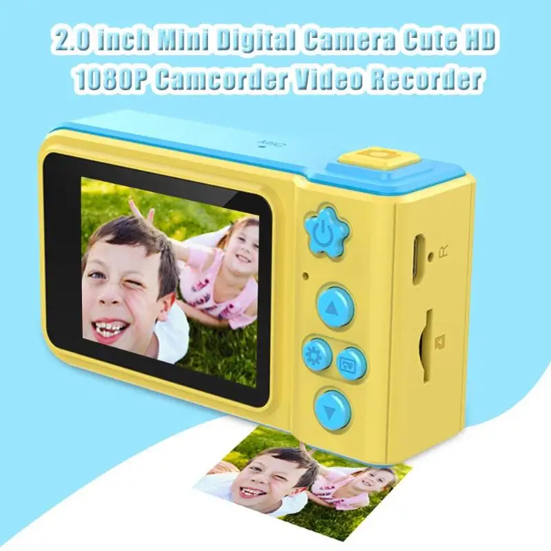 2.0 inch Mini Digital Camera Cute Cartoon HD 1080P Camcorder Video Recorder built-in lithium battery 400 mAh 2-3 hours | Электроника
