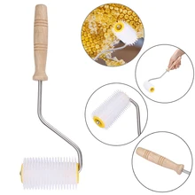 Деревянная ручка, пчелиный валик, игольчатые ролики, колесо, мед, гребень, инструменты для извлечения пчеловодства, оборудование для пчеловодства