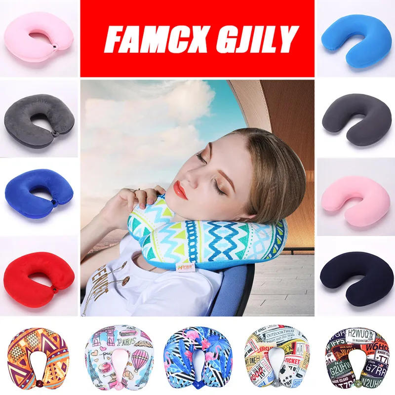 

Airplane U Shaped Travel Neck Pillow for Flight Sleep Microbeads Solid Neck Cervical Healthcare Bedding Office Nap Cojin Avion