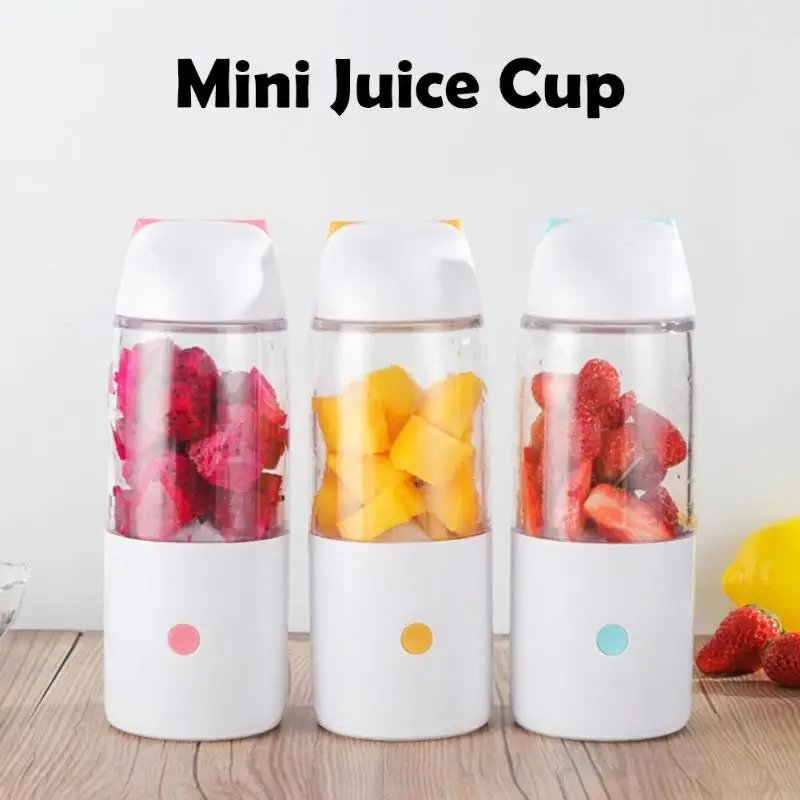 

400ml Portable Juicer USB Rechargeable Smoothie Blender Mixer Juice Machine