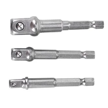 HHO-3Pcs/набор 1/4 дюймов 3/8 дюймов 1/2 дюймов Шестигранная дрель-шуруповерт Торцевой Ключ адаптер удлинитель бит 65-72 мм