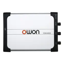 Owon VDS1022I двухканальный осциллограф осциллографы для ПК Виртуальный USB осциллограф 25 МГц Пропускная способность 100 м/с частота дискретизации