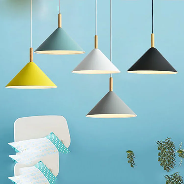 

Modern fashion simple e27 led pendant lights for dining room Kitchen Restaurant pendant lamp aluminum Colorful hanging room lamp