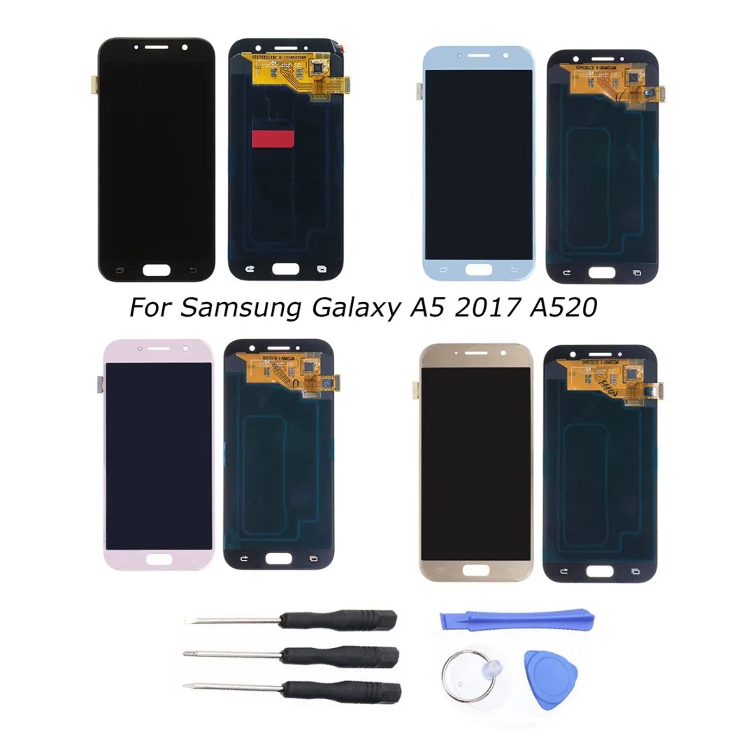 

For Samsung Galaxy A5 2017 SM-A520F LCD Display Touch Screen Digitizer Tools For Samsung Galaxy A5 2017 Assembly Replacement LCD