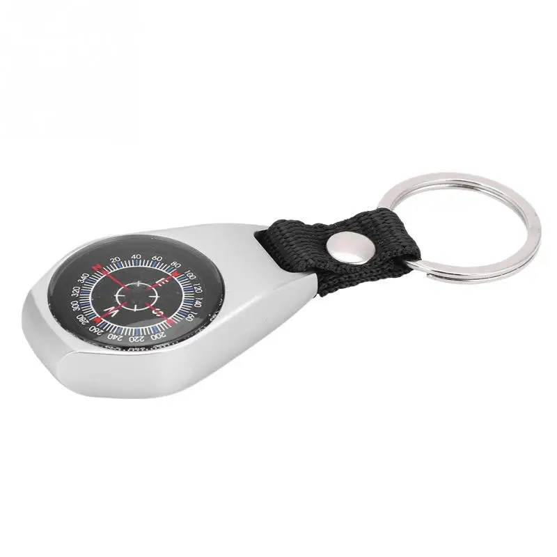 

Hanging Ring Compass Key Chain Guide Navigation Mini Zinc Alloy Handheld Compass Camping Hiking Outdoor Pocket Survival Tools