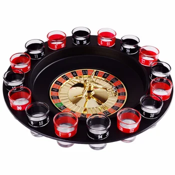 

Novelty Drink Turntable Toys Russian Roulette Wheel 16 Wine Cups Bar KTV Night Party Entertainment