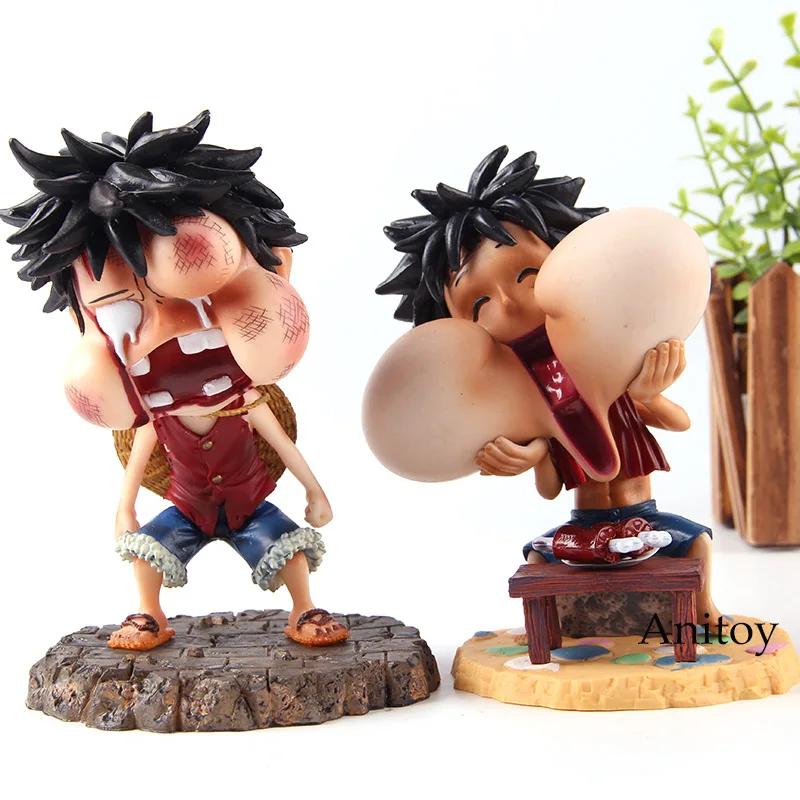 

One Piece Monkey D Luffy Happy and Injured Ver. PVC Anime One Piece Luffy Figure Action Collection Model Toys