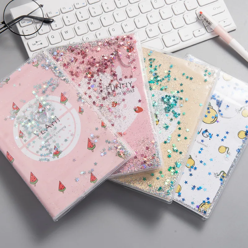

Originality Notebook Hand The Books Love Version Quicksand Lightning Piece Income Oil Student Notepad Notebook Girl Gift