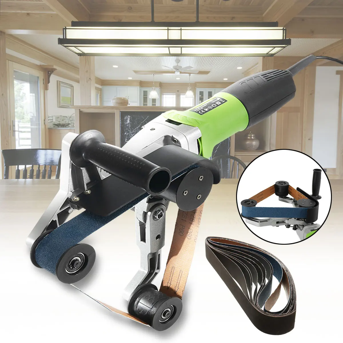 Portable Tube Belt Sanders Stainless Steel Grinding Polishing Machine