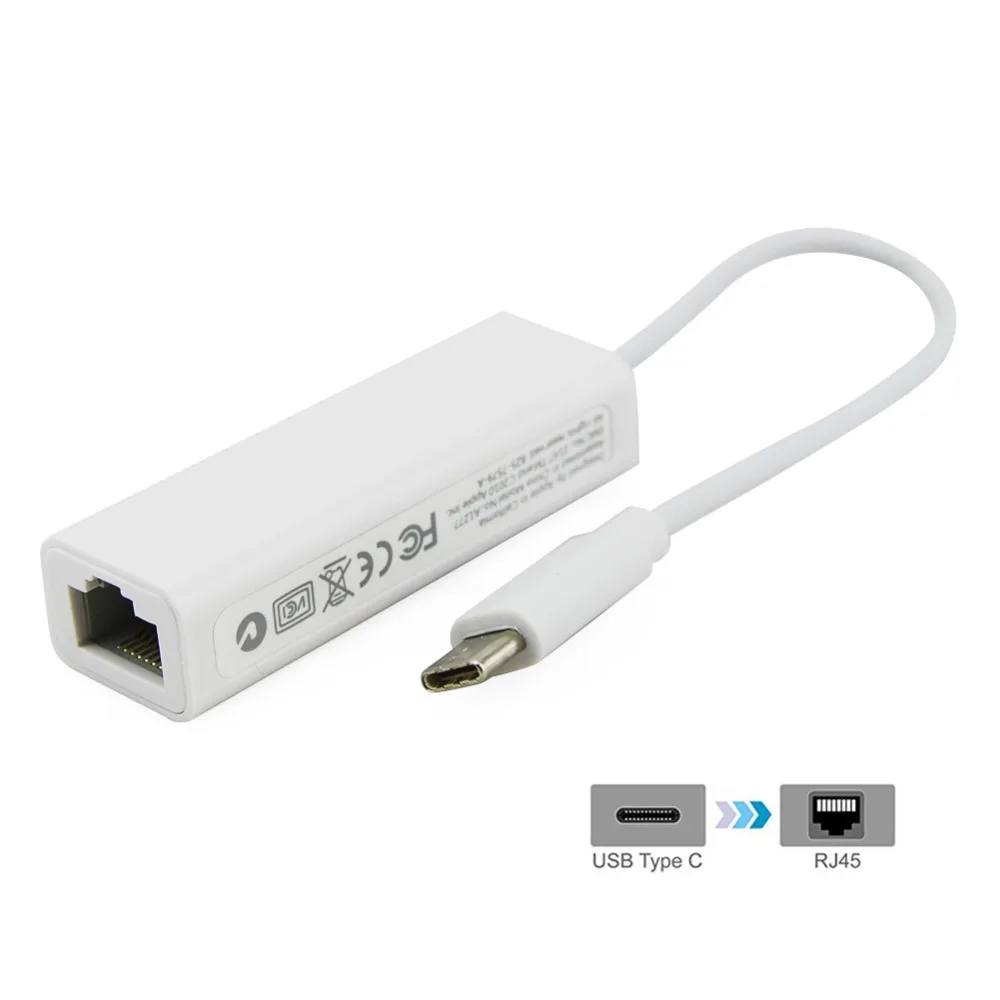 USB 3,1 тип-c к RJ45 Ethernet Lan адаптер конвертер кабель Тип C Ethernet сетевой карты концентратор для Mac Windows USB-C устройства ноутбука