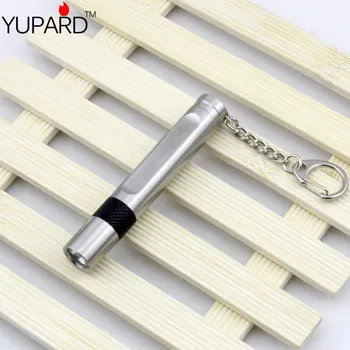 

YUPARD mini Torch Light Q5 LED Flashlight Stainless Shell 10440/1*AAA battery Rechargeable waterproof 3-Mode outdoor sport