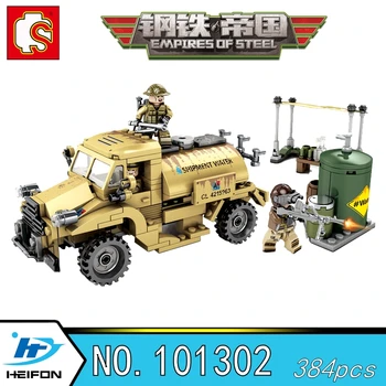 

Military Tank Truck Empires of steel Military Series Building Blocks Bricks Compatible with legoinset Model toys Sembo 101302