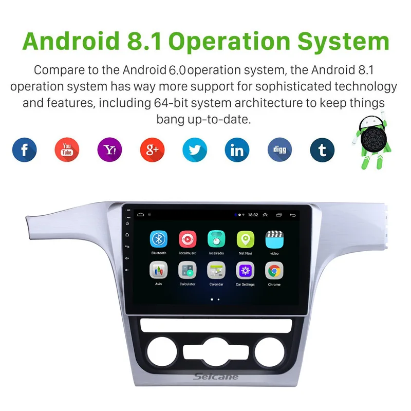 Seicane 10 1 дюймов Android 8 для 2012 VW Volkswagen Passat Автомобильный GPS радиоприемник плеер