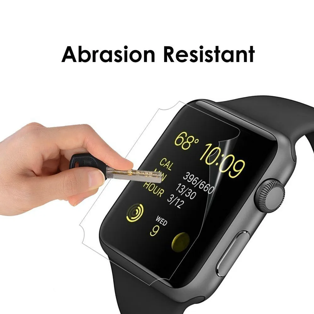 3 шт./упаковка мягкая защитная пленка из ТПУ для iwatch Apple Watch серии 1/2/3 38 мм 42