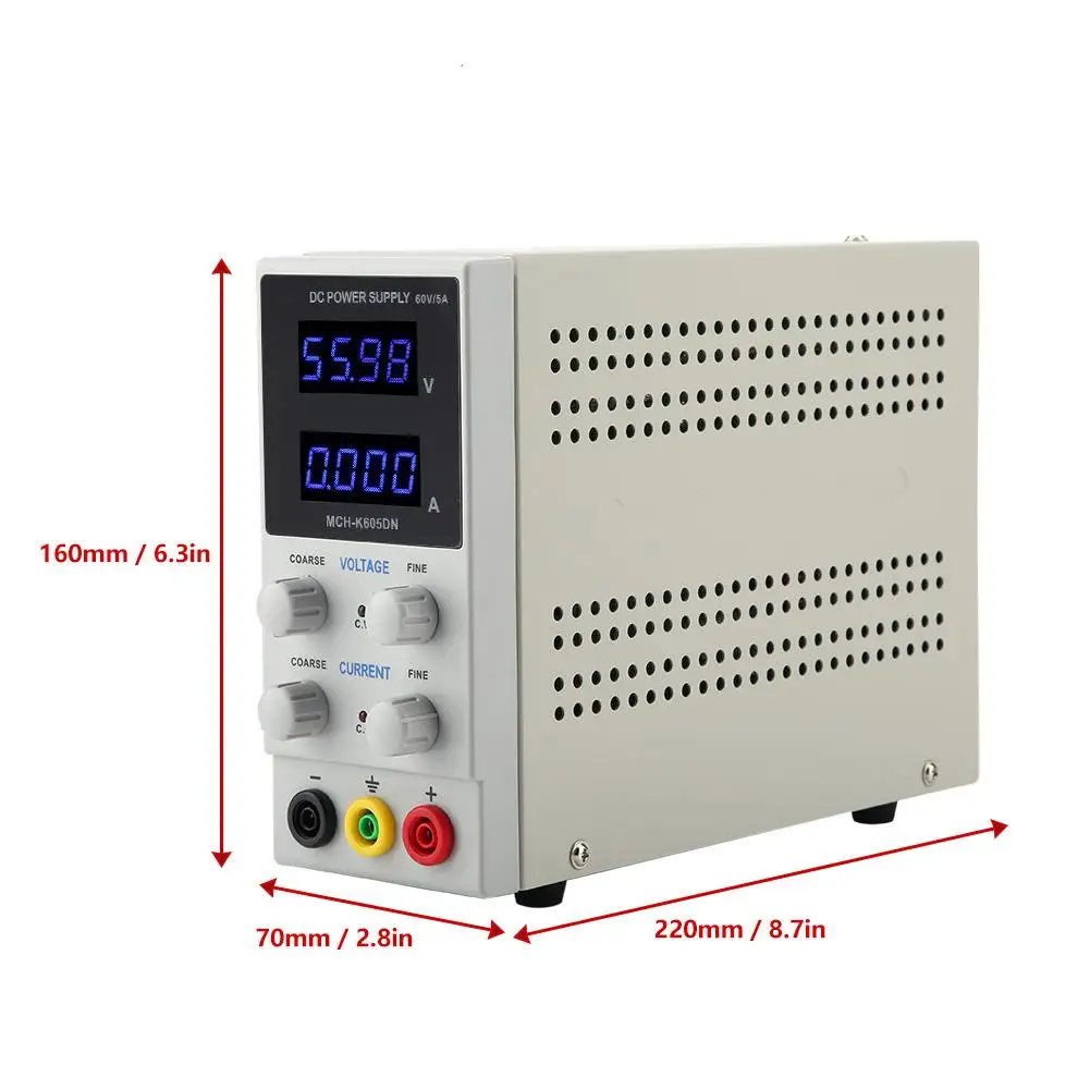 Источник питания MCH K605DN 4 СИД высокая точность мини Регулируемый DC