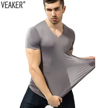 Новинка 2019 мужские сексуальные футболки из ледяного шелка