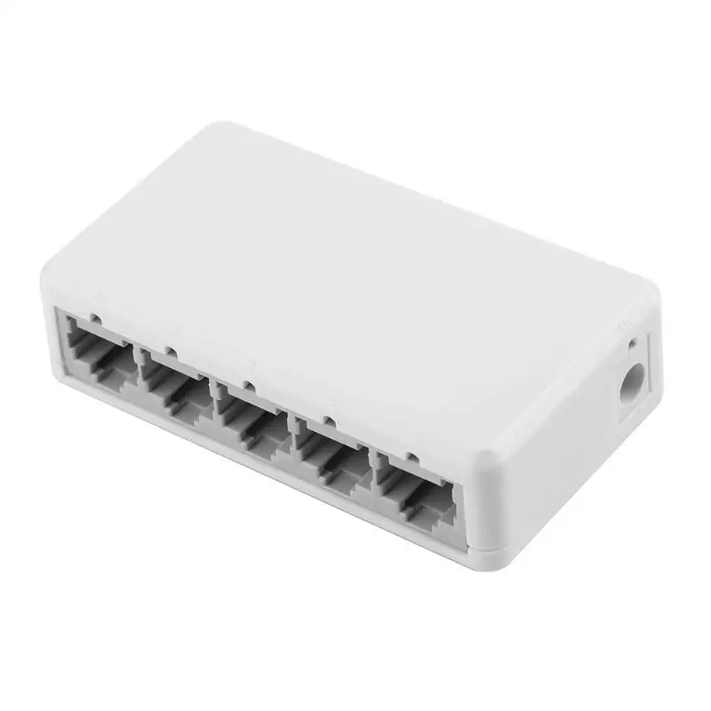 5 коммутатор 10 100 Мбит RJ45 LAN Ethernet Настольный сетевой переключатель