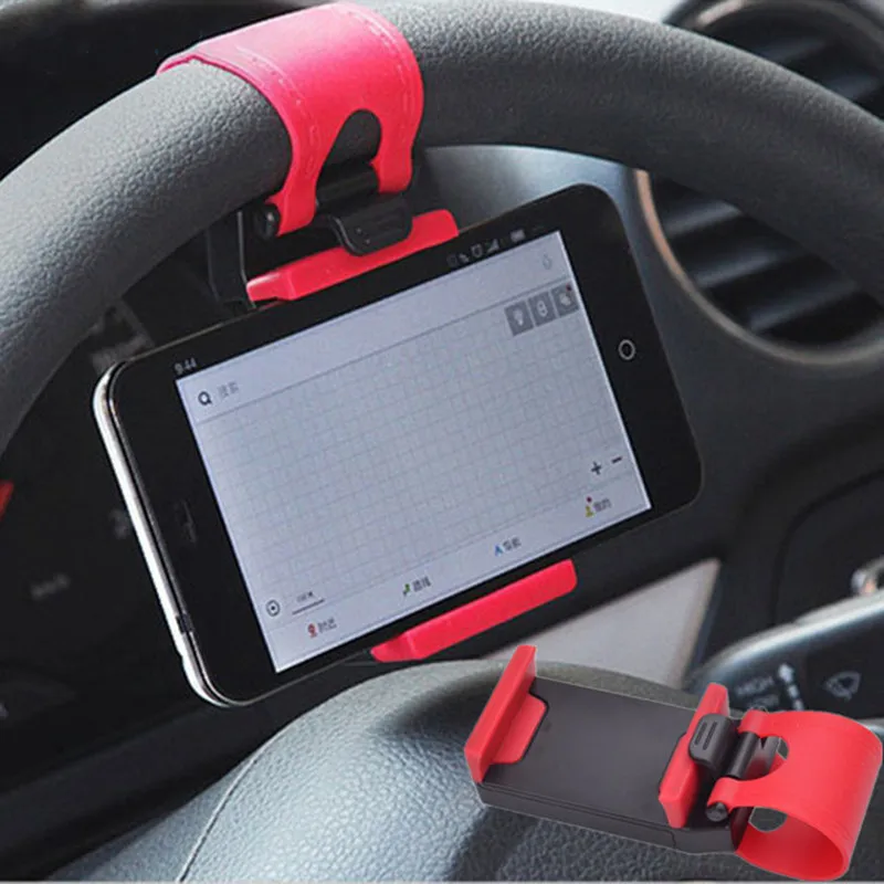 

Universal Car Holder Mini Air Vent Steering Wheel Clip Mount Cell Phone Mobile Holder Universal For iPhone Support Bracket Stand