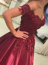 A-line Off-the-Shoulder Cap Sleeves Satin Floor-Length Burgundy Prom Dresses Long A-line Off-the-Shoulder Cap Sleeves Satin Floor-Length Burgundy Prom Dresses Long