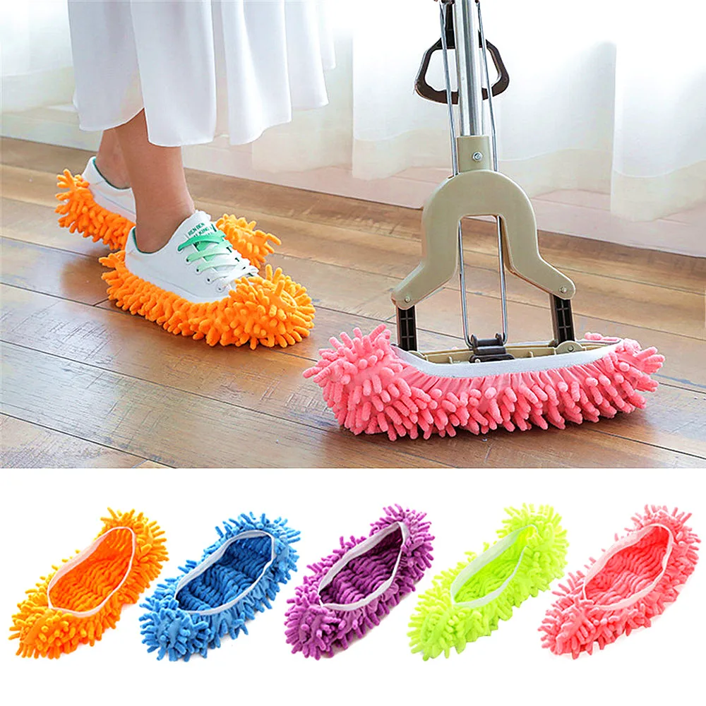 

Floor Dust Microfiber Cleaning Slipper Lazy Shoes Cover Mop Window Cleaner Home Cloth Clean Cover Microfiber Mophead Overshoes