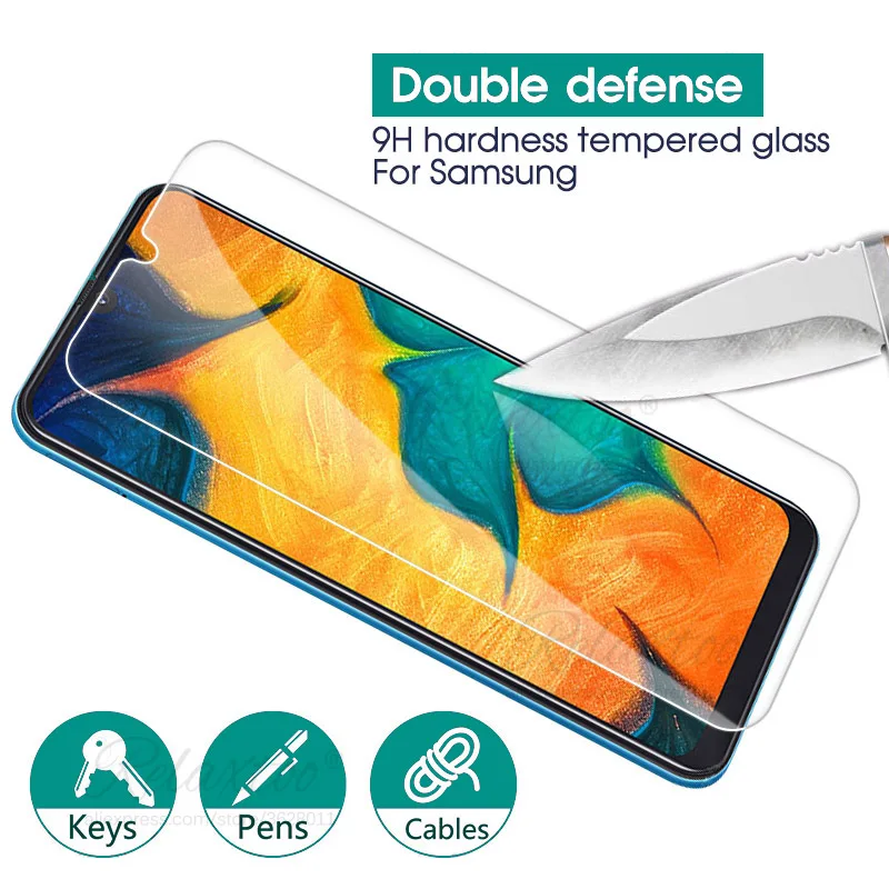 Закаленное стекло для samsung Galaxy A70 A60 A50 A40 A30 A20 A10 Защитная пленка для экрана для samsung A30 A305F