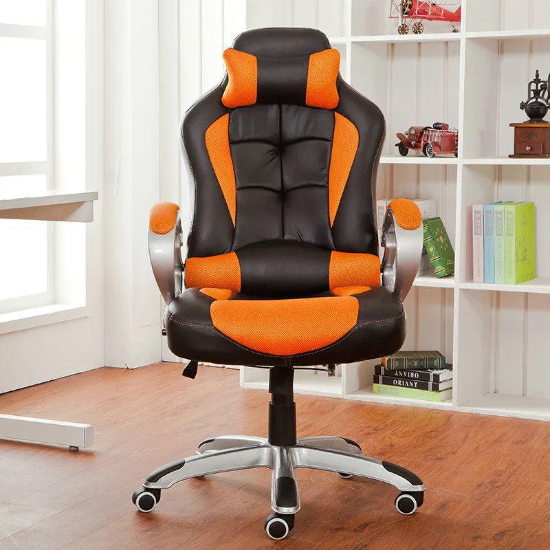 

quality chair office boss chair with pillow protection cervical computer game competitive chair comfortable furniture chair