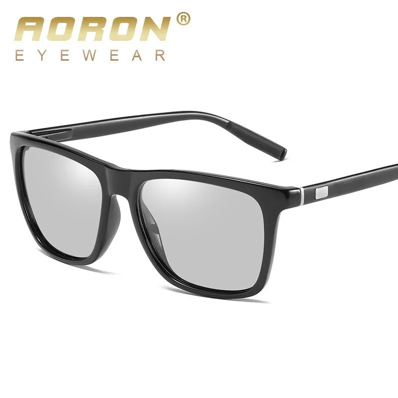 AORON HD очки для ночного видения мужские алюминиевые желтые линзы солнцезащитные очки мужские поляризованные очки для ночного видения очки для вождения Oculos Gafas De Sol