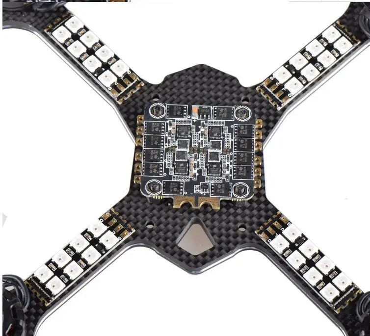 4 шт. светодиодная рама WS2812 FPV рычаг двигатель светодисветильник ESC расширенная