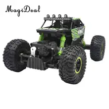 1:18 Масштаб 2,4 GHz Радио пульт дистанционного управления RC 4WD Рок Гусеничный Багги внедорожный грузовик высокоскоростной гоночный автомобиль игрушка литая модель-зеленый