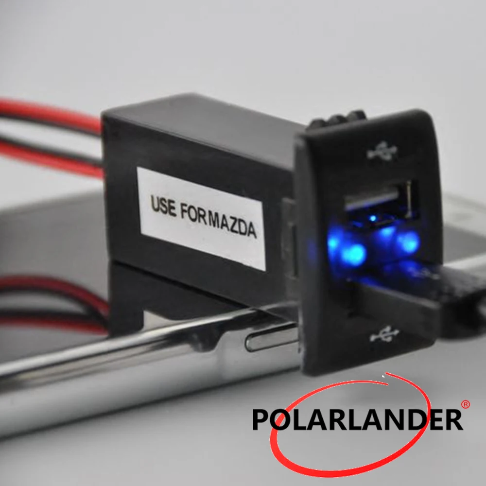 hot Dual USB Charger 12V 2.1A for Mazda USB Car Charger Socket