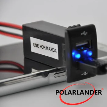 

hot Dual USB Charger 12V 2.1A for Mazda USB Car Charger Socket Dashboard Phone Charger