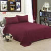 Bedding Sheet Home textile Printing Solid Color Flat Sheets Combed Cotton Bed Sheet Bedding Linen for King Queen Size ► Photo 2/4