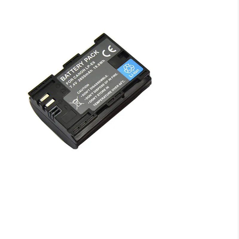 

1pc LP-E6 LP E6 LPE6 2650mAh Camera Batteries for Canon 5D Mark II III 7D 60D EOS 6D for Canon Accessories