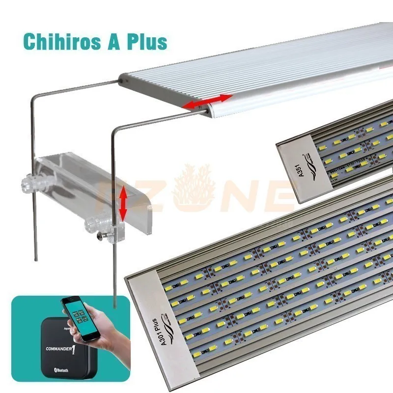 Chihiros A PLUS, серия Aquarum, светодиодный светильник для растений, светильник для выращивания с крышкой или подвеской, с пультом дистанционного управления яркостью
