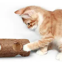 Твердый деревянный тоннель игрушка для хомяков Mouses лес полый дерево ствол Зубы шлифовальные для кроликов кошек собак