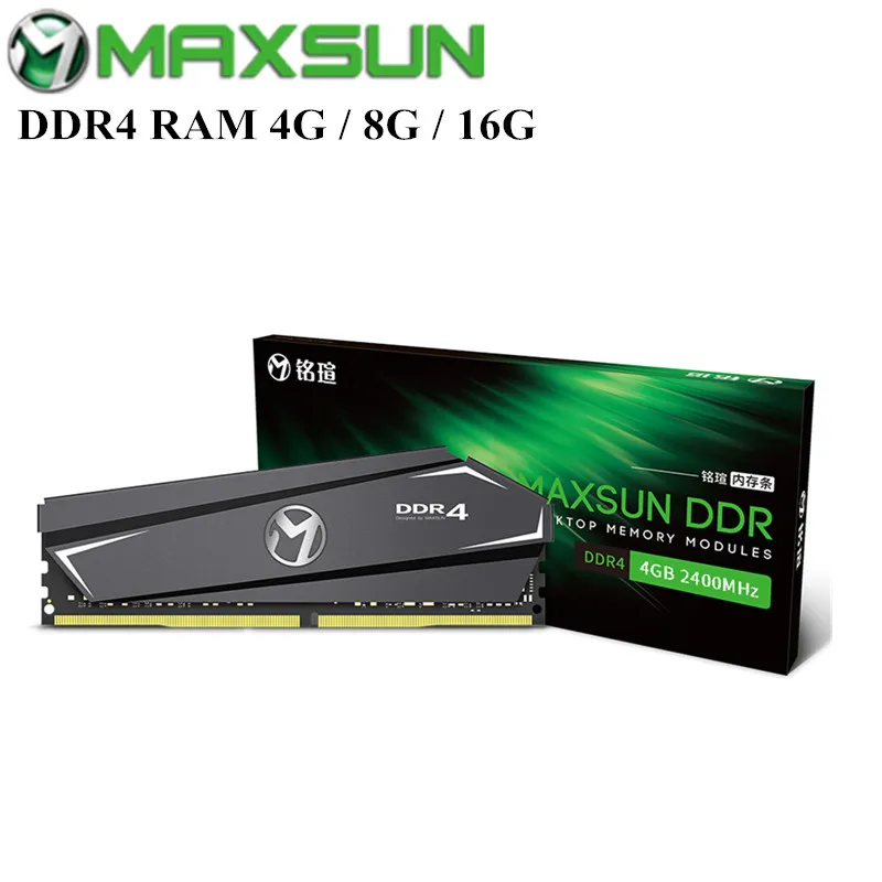 

MAXSUN DDR4 RAMs 4G / 8G / 16G Terminator 2400MHz DDR4 RAM With Rapid Cooling Memory Module