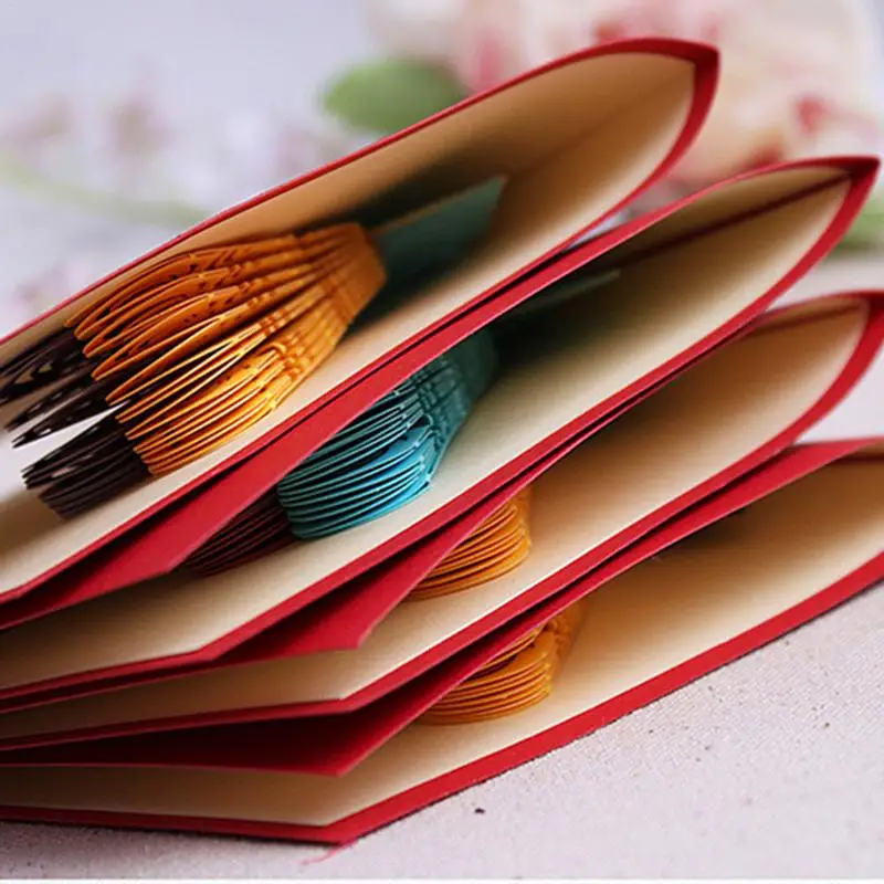  3D Innovative Greeting Card Peacock Style Multi-color Optional Invitation Card Greeting Card For We - 32964922417
