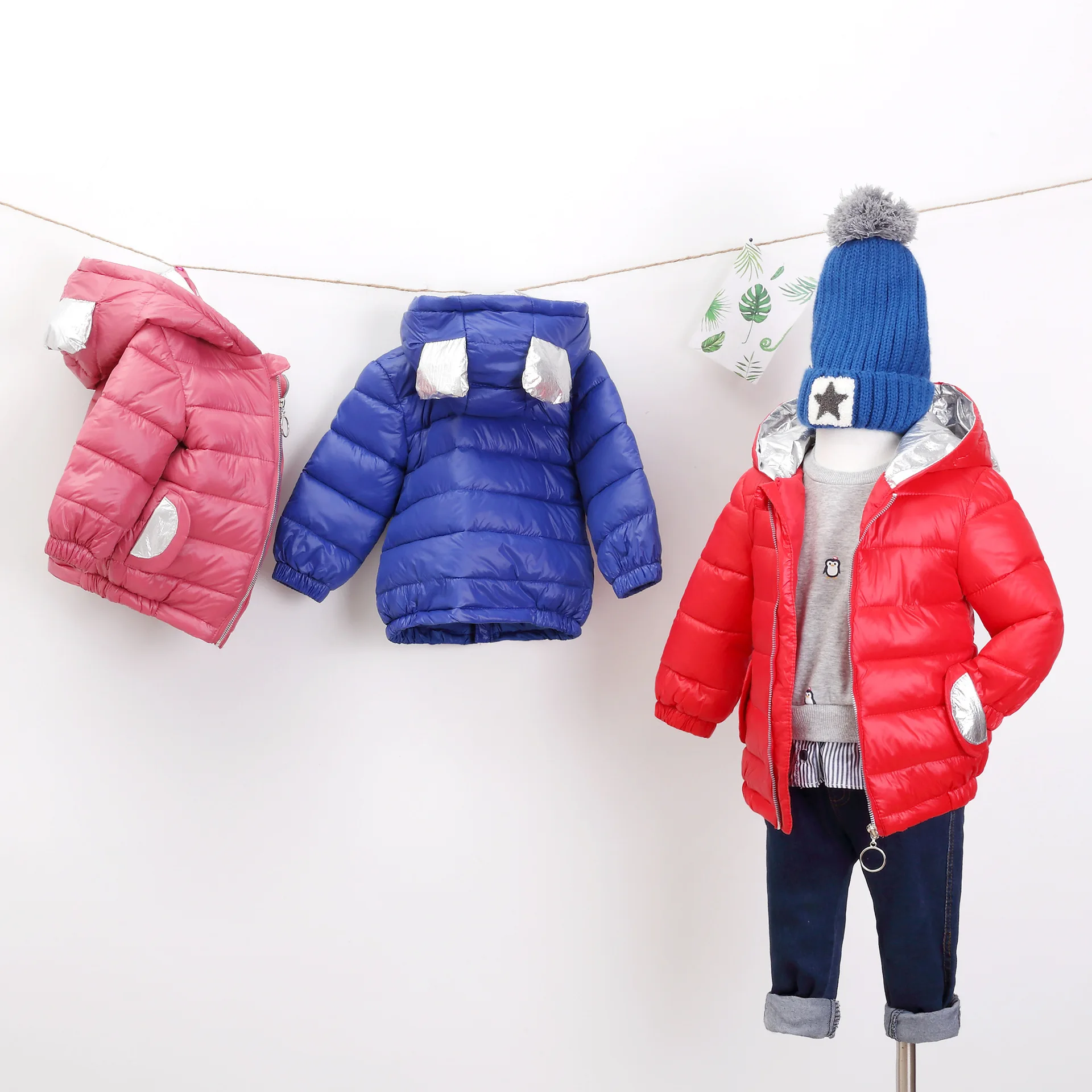 

New Winter Warm Boys Girls Down Cotton Jackets & Coats Baby Kids Plus Thicking Winter Down Jacket Children Outwear Clothes 3-10Y