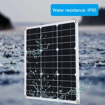 

solar light outdoor 30W Portable Dual Output Solar Power Energy Charging Panel USB Interface Car Charger Camping Hiking Climbing