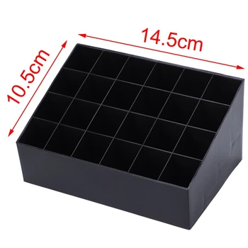 

24 Grid Nail Polish Organizer Lipstick storage box Cosmetics Multi-functional Display Stand Removable Cosmetic shelves