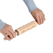 Снежинка Лазерная тисненая Скалка напечатанная печенья тесто палка помадка инструмент выпечки лапши торт тесто выгравированный ролик