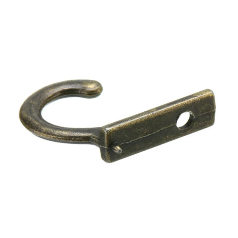 Antique Brass Wall Mounted Hook Key Holder Letter Rack Hanger Hanging Decor