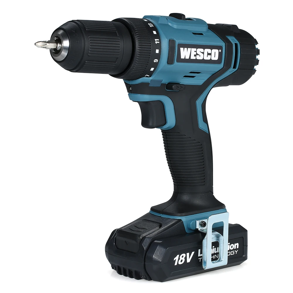 

WESCO Cordless Rechargeable Electric Drill Screwdriver Electric Hand Drill Driver and Precision Screw Bit with LED Working Light